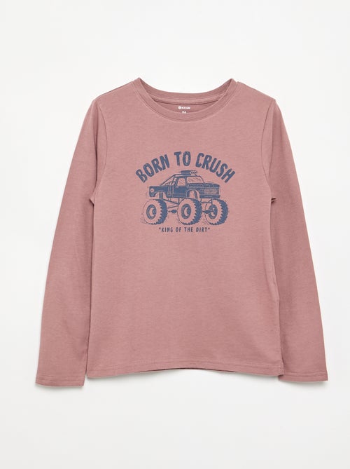T-shirt a maniche lunghe stampata - Kiabi