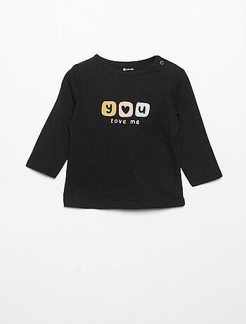 T-shirt a maniche lunghe stampato