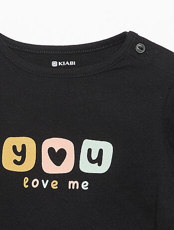 T-shirt a maniche lunghe stampato