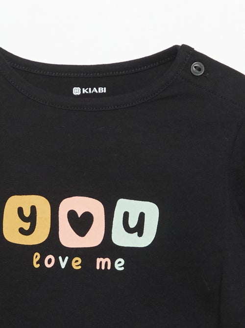 T-shirt a maniche lunghe stampato - Kiabi T-shirt a maniche lunghe stampato - Kiabi