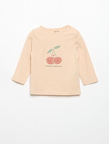 T-shirt a maniche lunghe stampato