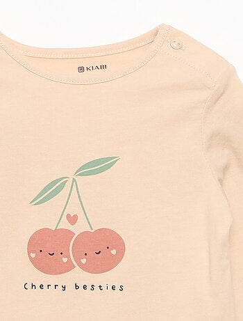 T-shirt a maniche lunghe stampato