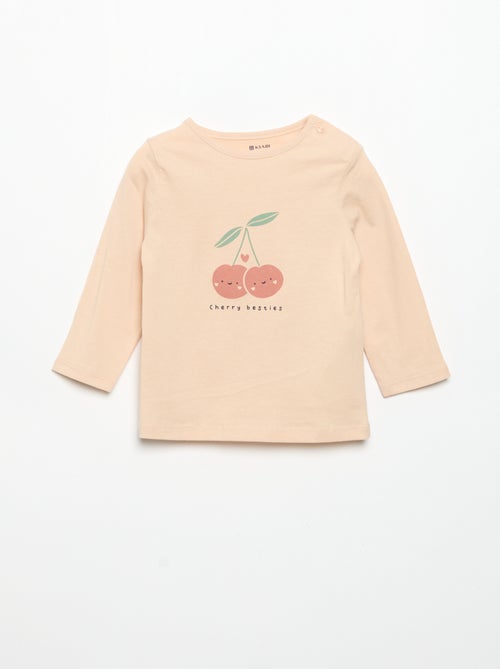 T-shirt a maniche lunghe stampato - Kiabi T-shirt a maniche lunghe stampato - Kiabi