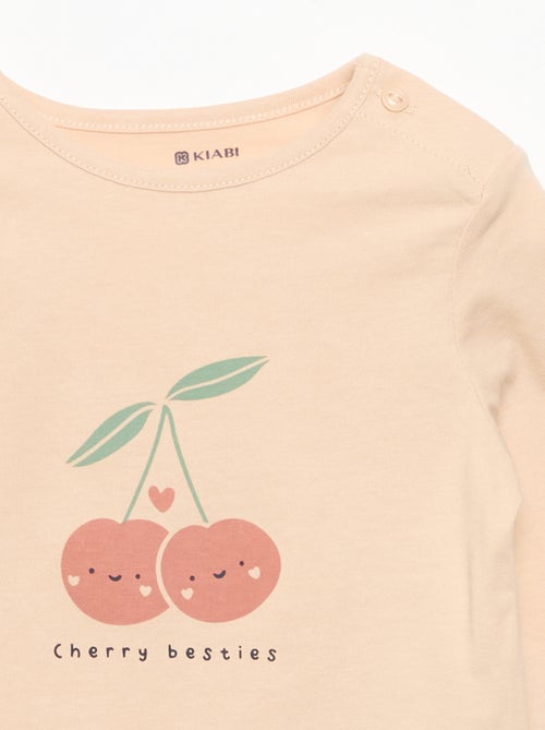 T-shirt a maniche lunghe stampato - Kiabi T-shirt a maniche lunghe stampato - Kiabi
