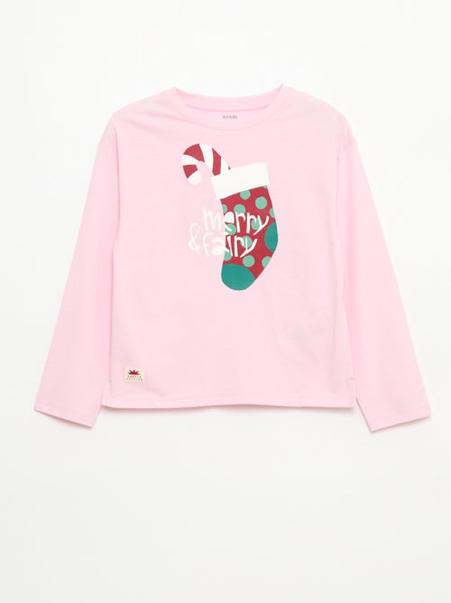 T-shirt a maniche lunghe stampato - Kiabi