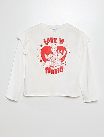 T-shirt a maniche lunghe 'Stitch'