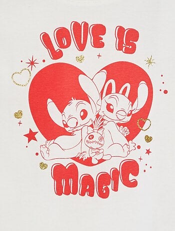 T-shirt a maniche lunghe 'Stitch'