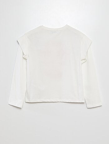 T-shirt a maniche lunghe 'Stitch'