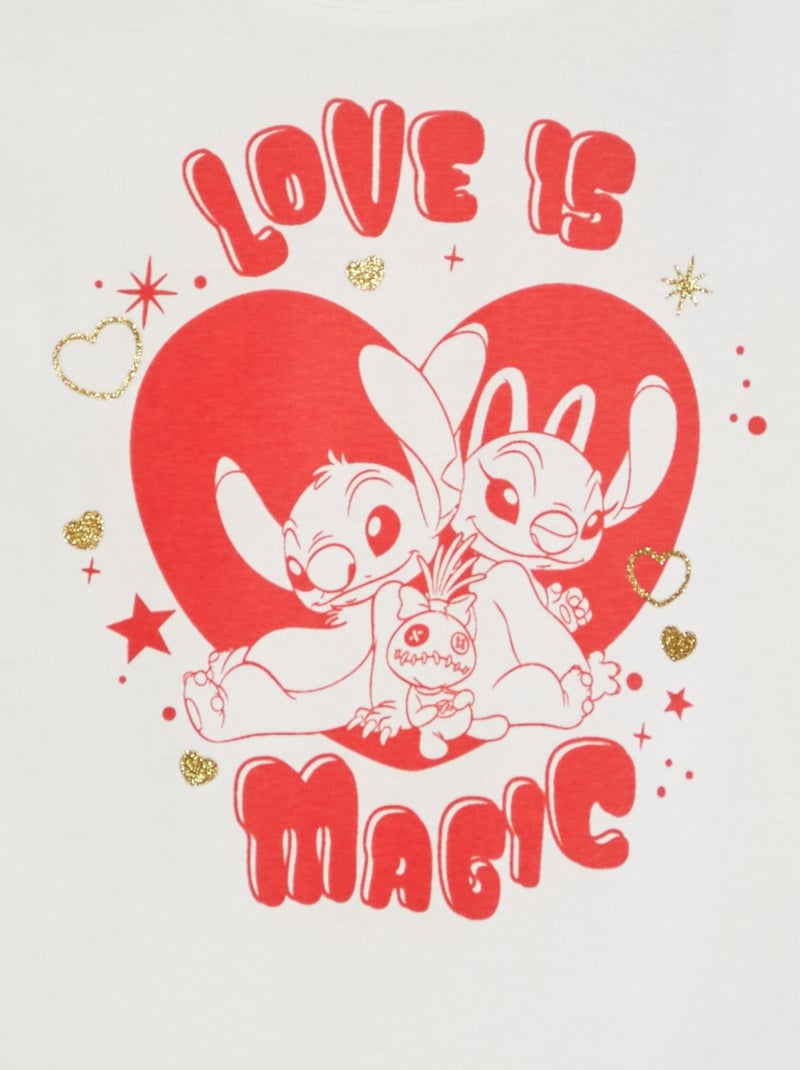 T-shirt a maniche lunghe 'Stitch' BEIGE - Kiabi