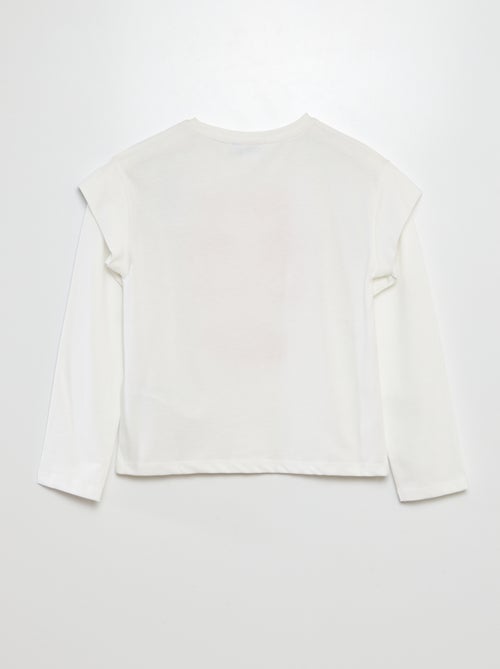 T-shirt a maniche lunghe 'Stitch' - Kiabi