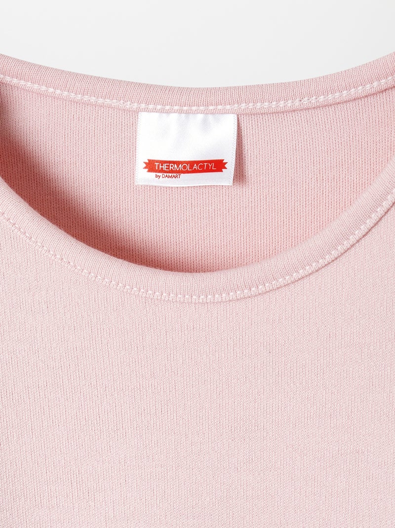 T-shirt a maniche lunghe termolattile 'Damart' ROSA - Kiabi