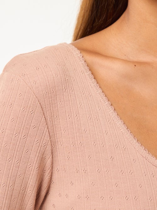 T-shirt a maniche lunghe termoregolatore - Kiabi