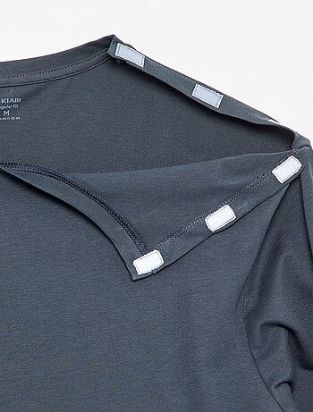 T-shirt a maniche lunghe tinta unita - collezione facile da indossare