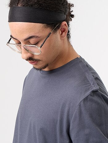 T-shirt a maniche lunghe tinta unita - collezione facile da indossare