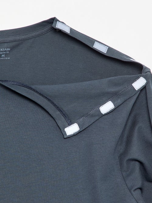 T-shirt a maniche lunghe tinta unita - collezione facile da indossare - Kiabi T-shirt a maniche lunghe tinta unita - collezione facile da indossare - Kiabi