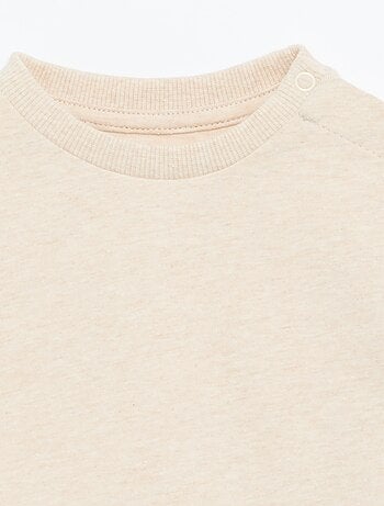 T-shirt a maniche lunghe tinta unita