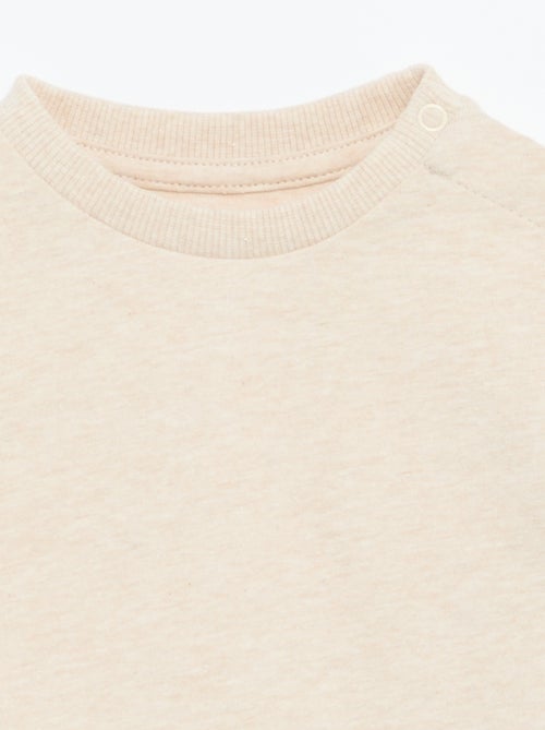 T-shirt a maniche lunghe tinta unita - Kiabi