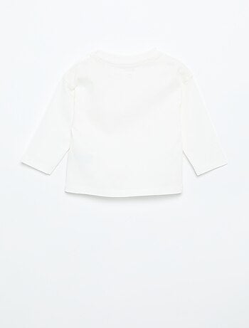 T-shirt a maniche lunghe tinta unita