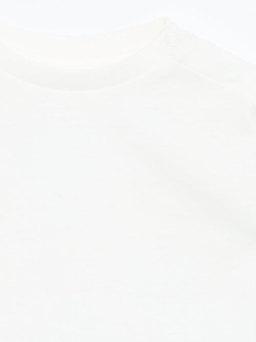 T-shirt a maniche lunghe tinta unita - Kiabi
