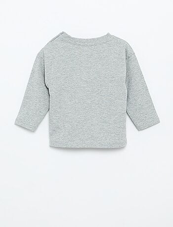T-shirt a maniche lunghe tinta unita