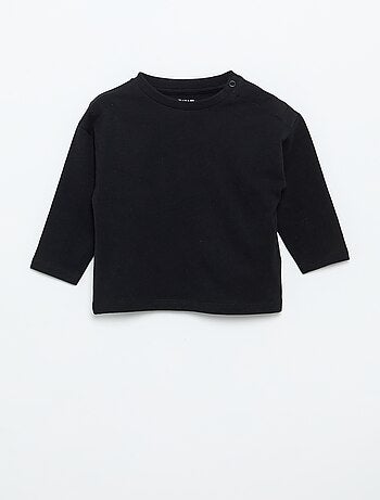 T-shirt a maniche lunghe tinta unita