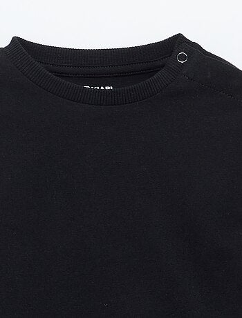 T-shirt a maniche lunghe tinta unita