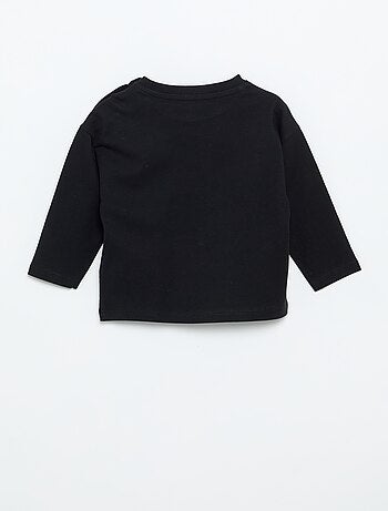 T-shirt a maniche lunghe tinta unita