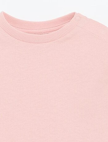 T-shirt a maniche lunghe tinta unita