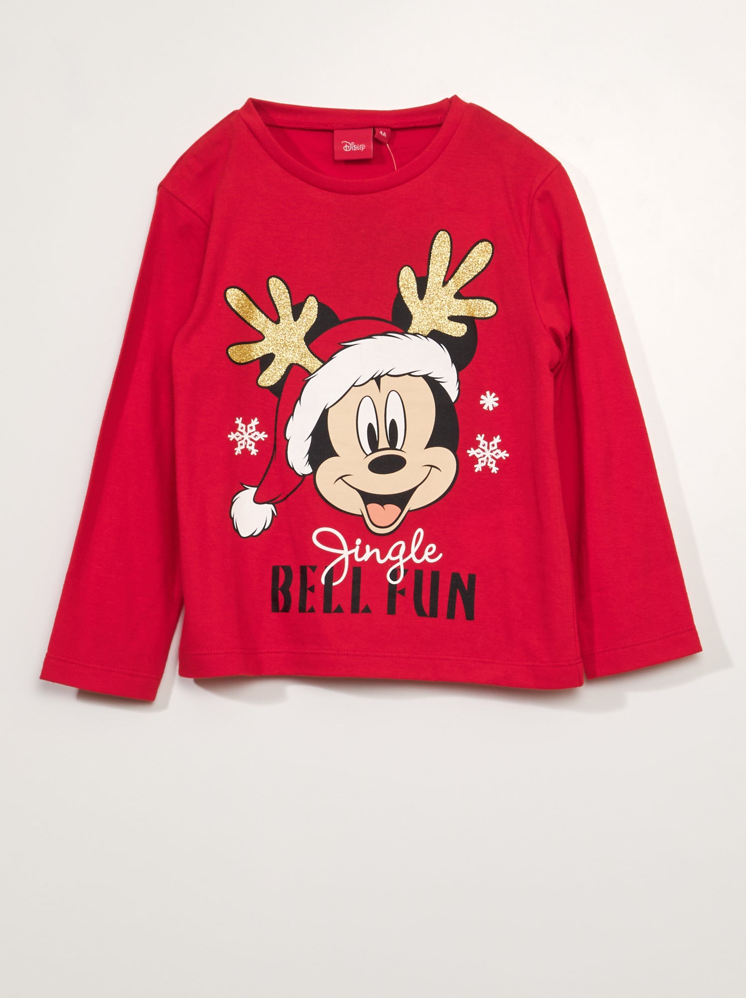 Mini T-Shirt Bimbo 'A Bordo' Bicolore – Topolino – Rosso/Bianco