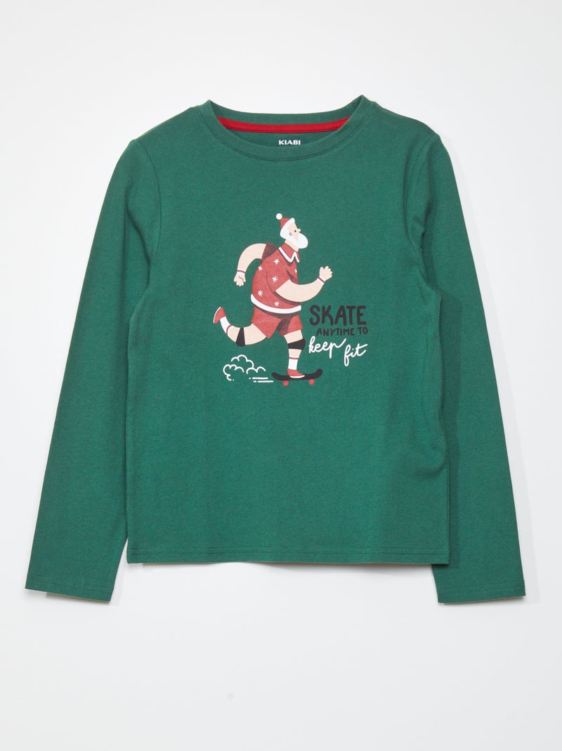 T-shirt a maniche lunghe VERDE - Kiabi