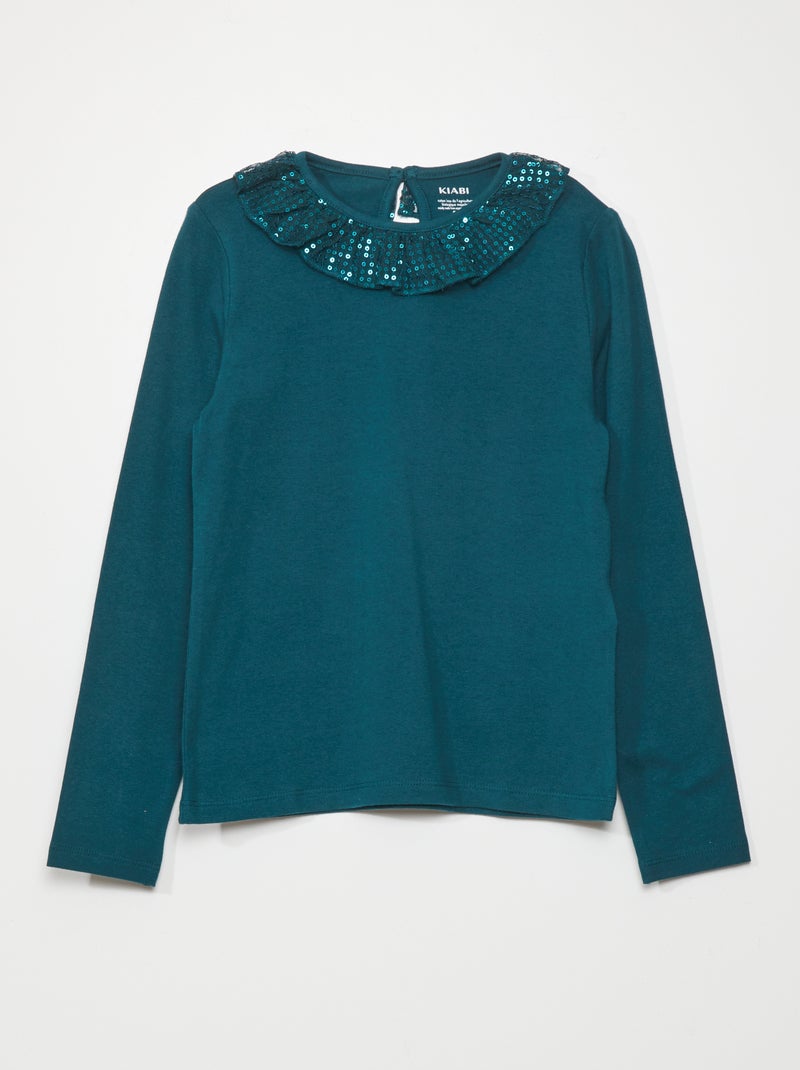 T-shirt a maniche lunghe VERDE - Kiabi
