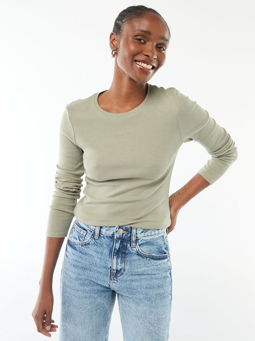 T-shirt a maniche lunghe - Kiabi