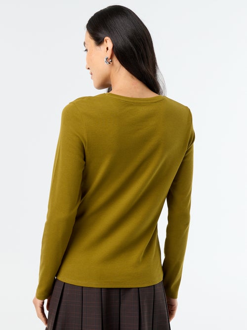 T-shirt a maniche lunghe - Kiabi T-shirt a maniche lunghe - Kiabi