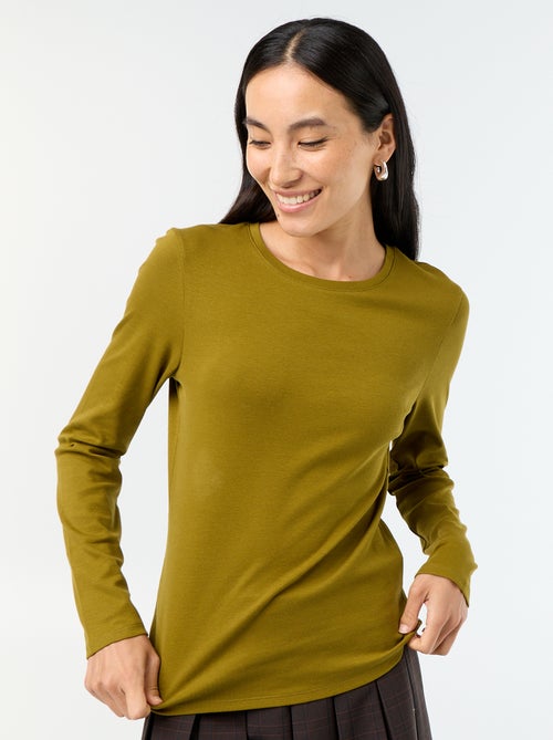 T-shirt a maniche lunghe - Kiabi T-shirt a maniche lunghe - Kiabi