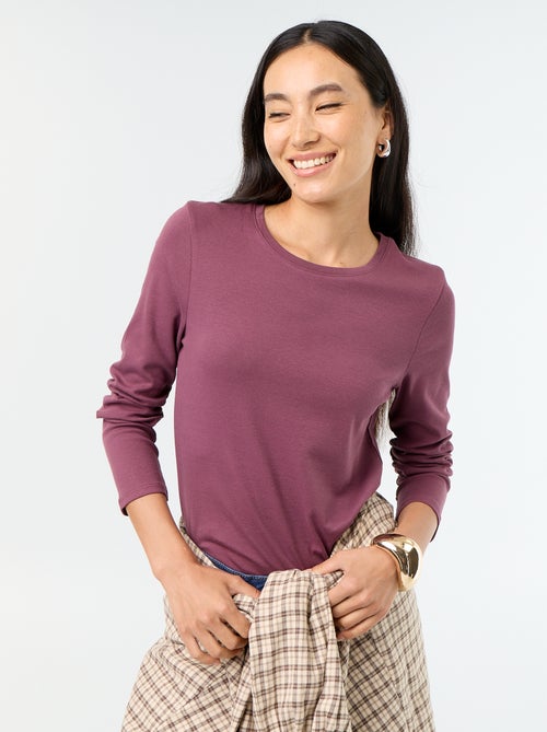 T-shirt a maniche lunghe - Kiabi T-shirt a maniche lunghe - Kiabi