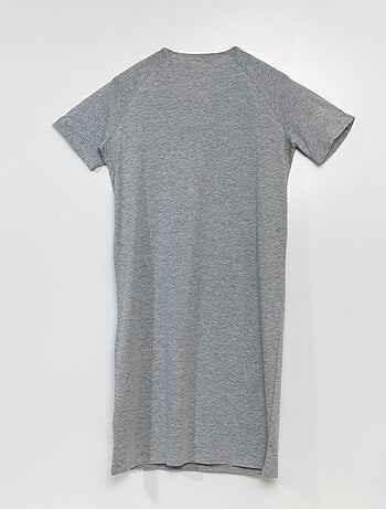 T-shirt a mezza lunghezza con bottoni a pressione sulle spalle - collezione facile da indossare