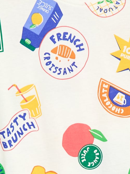 T-shirt a motivo maniche corte - Kiabi