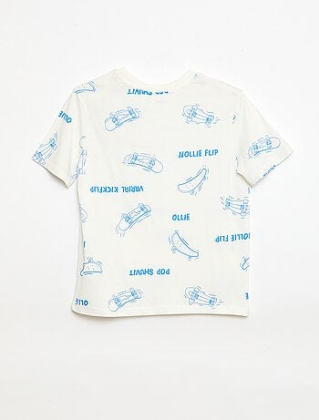 T-shirt a motivo maniche corte