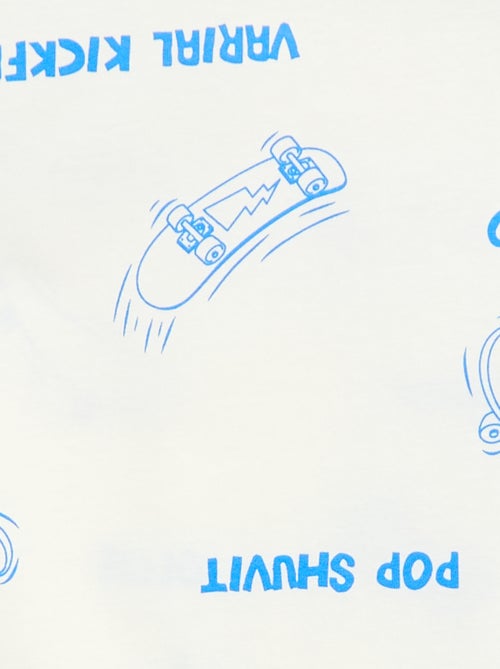 T-shirt a motivo maniche corte - Kiabi