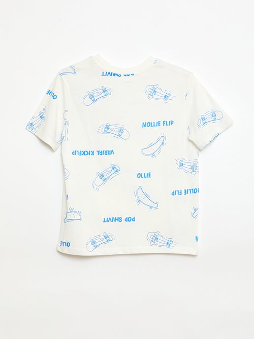 T-shirt a motivo maniche corte - Kiabi