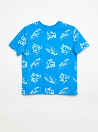 T-shirt a motivo maniche corte