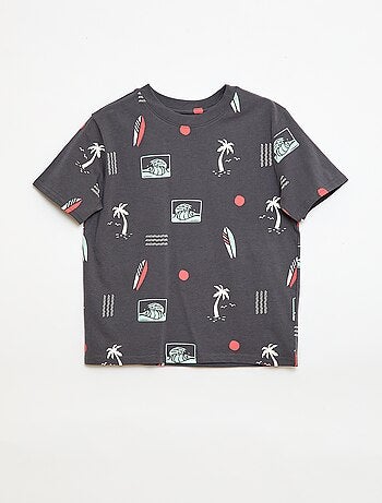 T-shirt a motivo maniche corte