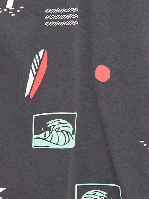 T-shirt a motivo maniche corte - Kiabi