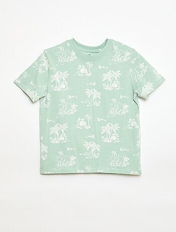 T-shirt a motivo maniche corte