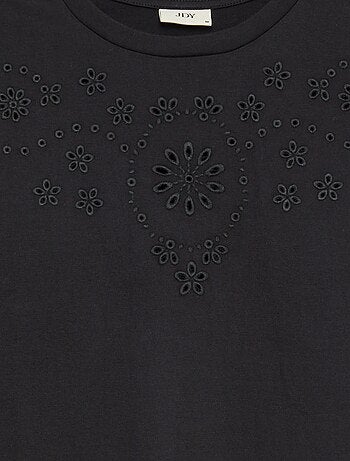 T-shirt à ricamo punto inglese 'JDY'