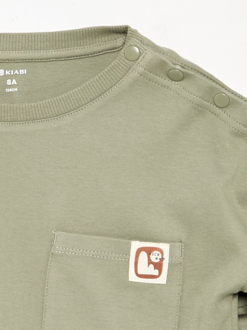 T-shirt a righe - collezione facile da indossare Verde - Kiabi