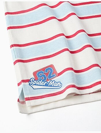 T-shirt a righe a manica lunga spider-man