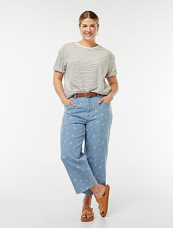 T-shirt a righe a maniche corte