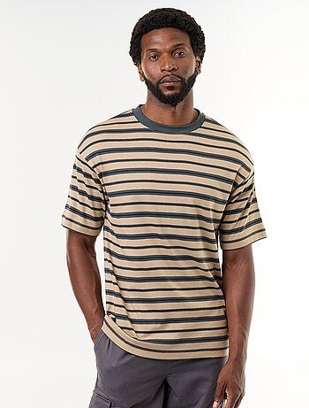 T-shirt a righe a maniche corte