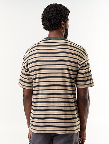 T-shirt a righe a maniche corte